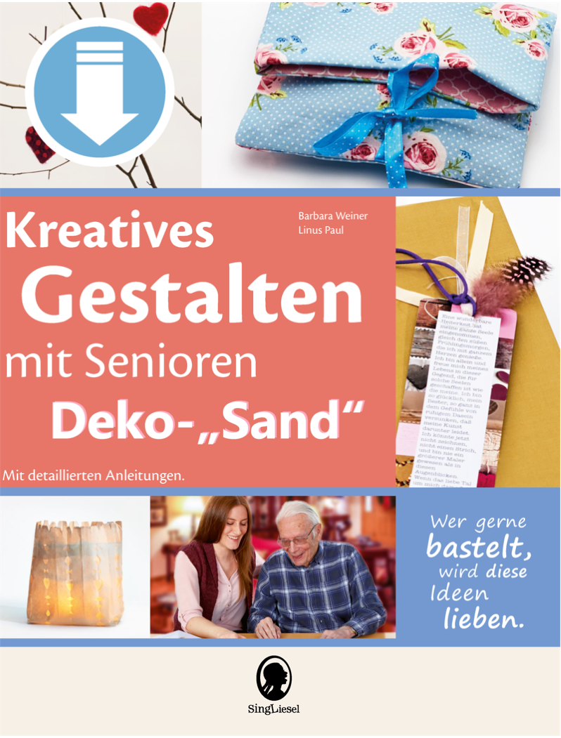 Basteln mit Senioren Sofort-Download als PDF Deko Sand Cover