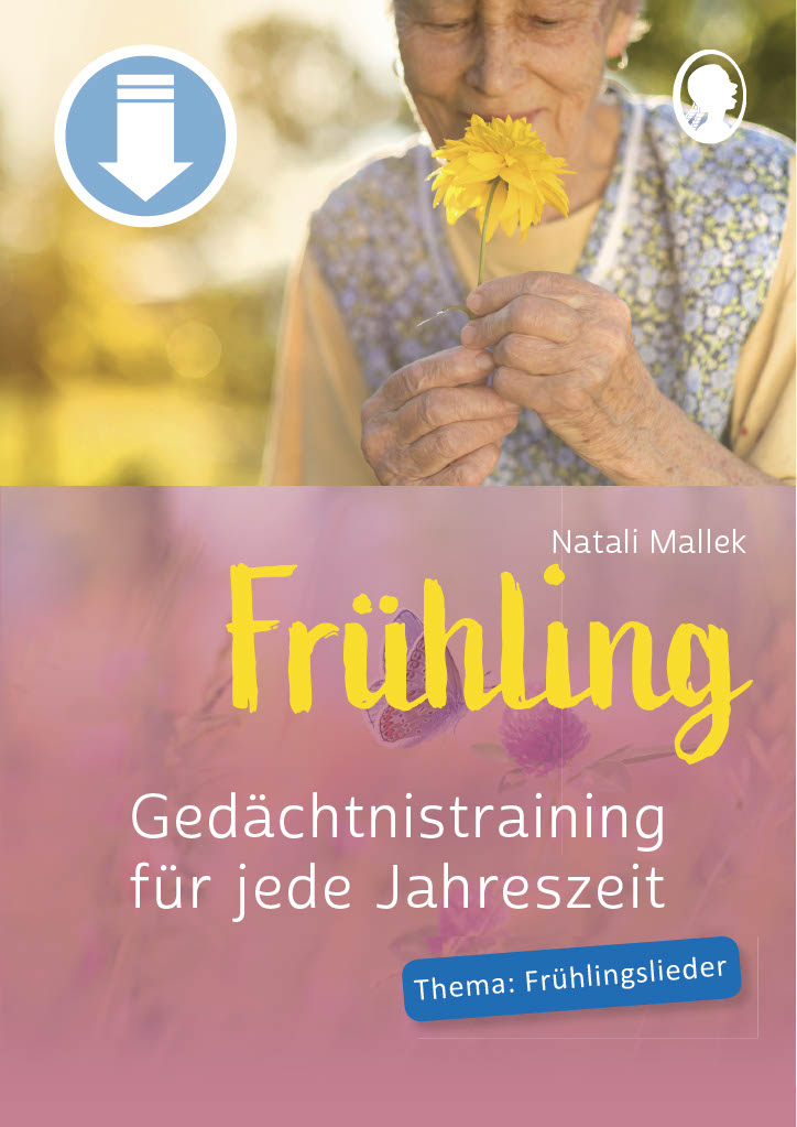 Gedächtnistraining für jede Jahreszeit  Frühling - Frühlingslieder (Sofort-Download als PDF) Cover