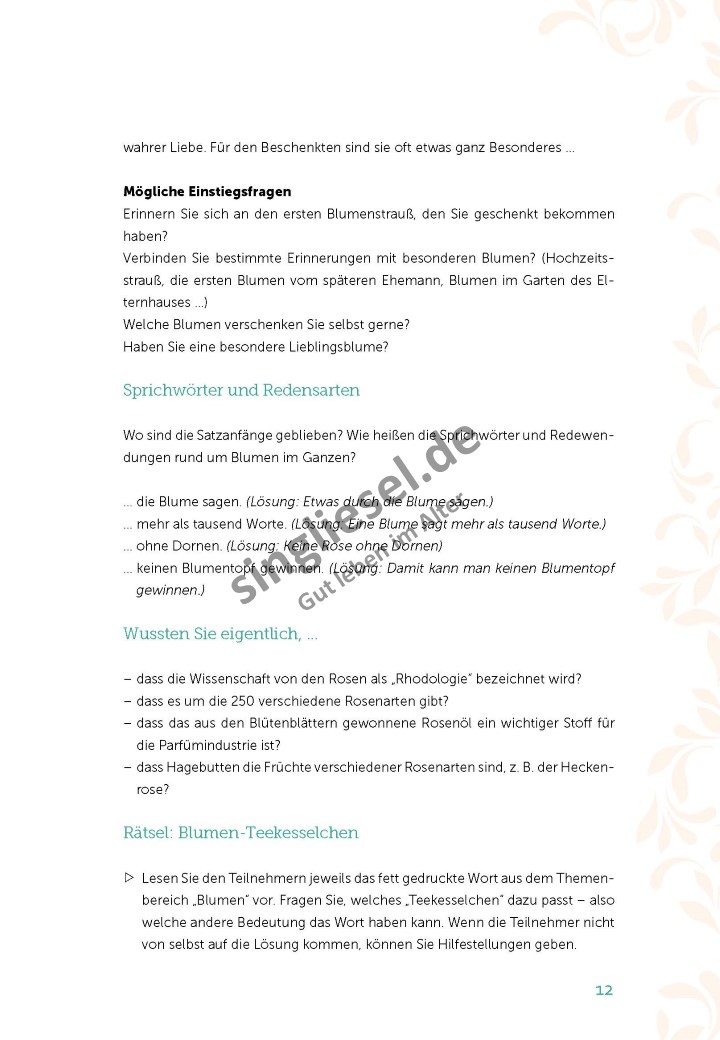 Rose vom Wörthersee - Schlagergeschichten Aktivierungs-Stunde (Sofort-Download als PDF)