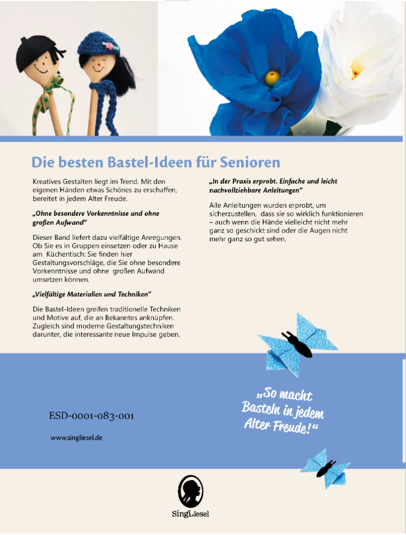 Basteln mit Senioren Tolle Bastelideen mit Papier Sofort-Download als PDF Beschreibung