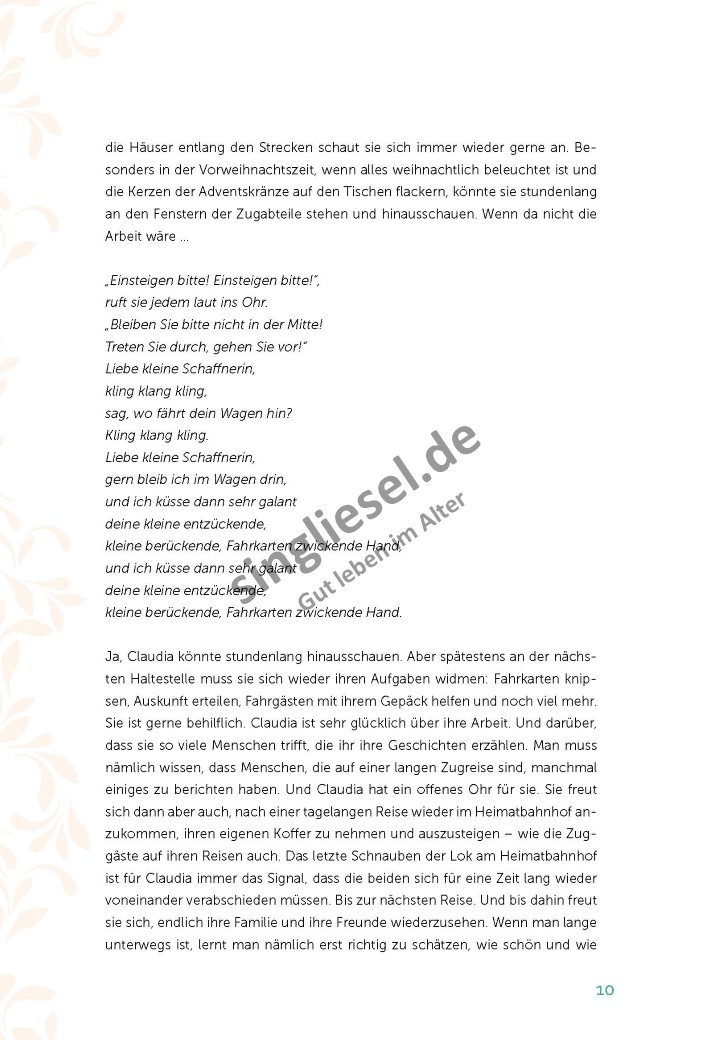 Liebe kleine Schaffnerin - Schlagergeschichten Aktivierungs-Stunde (Sofort-Download als PDF)