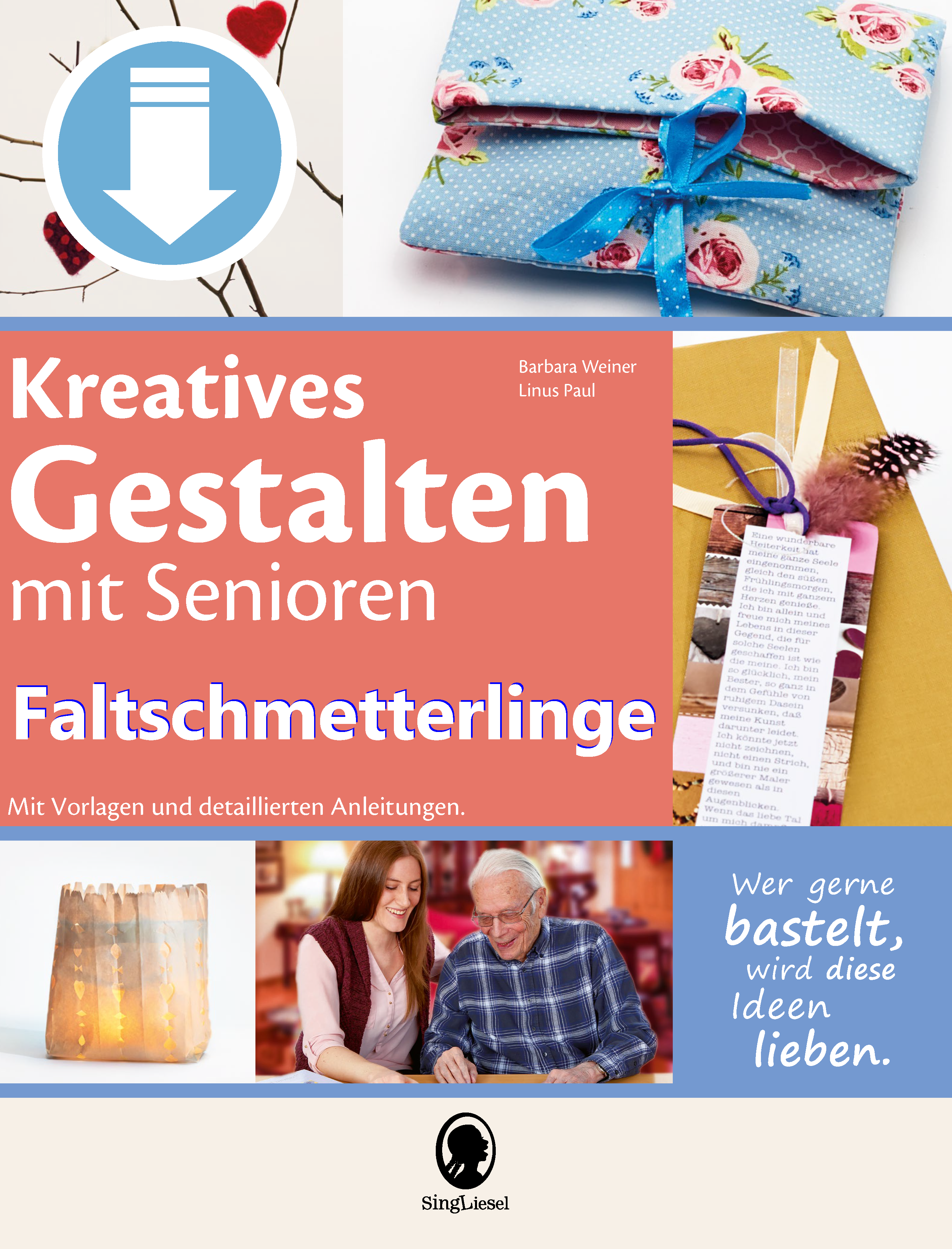 Faltschmetterlinge Bastelanleitung - Kreatives Gestalten Buch - Download - PDF
