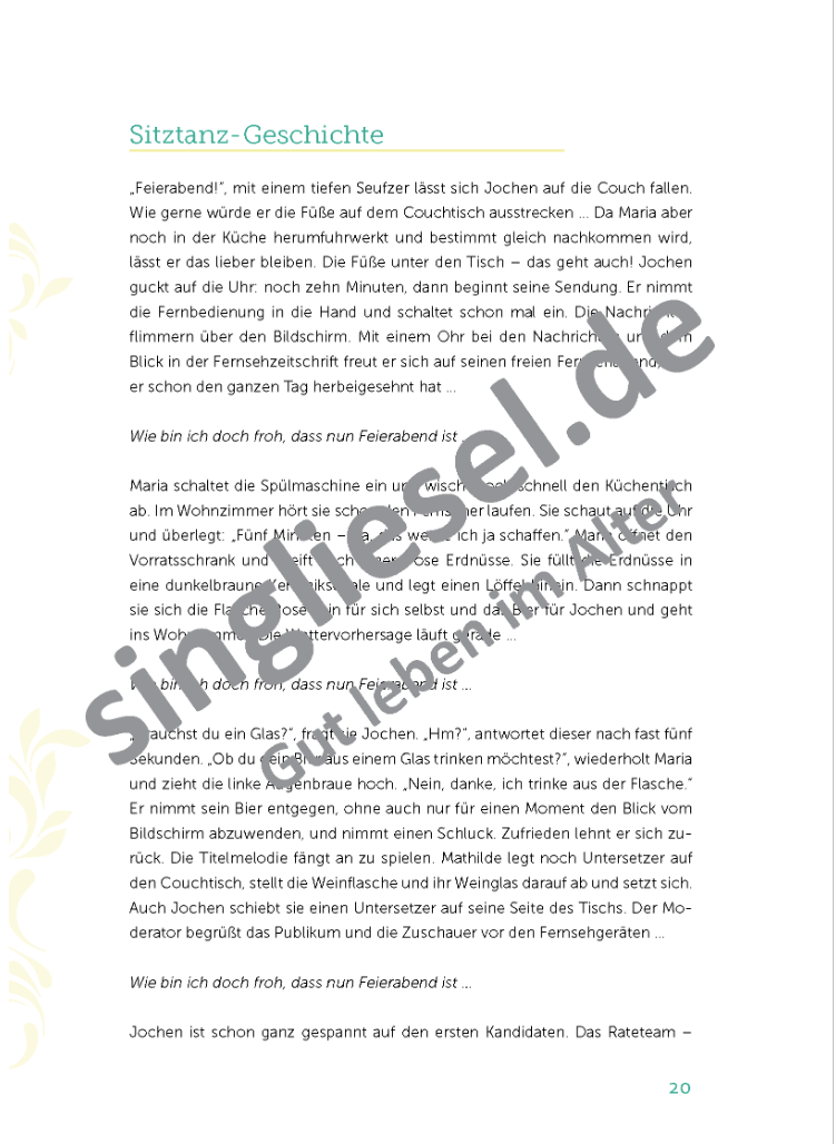 Im Frühtau zu Berge Seite 3 Sitztanz Geschichten für Senioren Mit Noten Band 5 Sofort-Download als PDF 