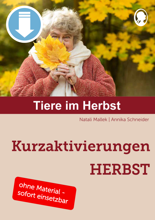 Tiere im Herbst – Kurzaktivierungen Herbst (Sofort-Download als PDF)