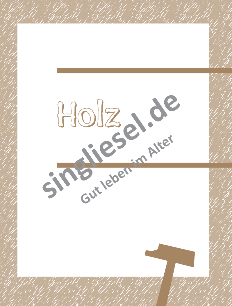 Basteln mit Senioren Tolle Bastelideen aus Holz Sofort-Download als PDF singliesel.de Holz