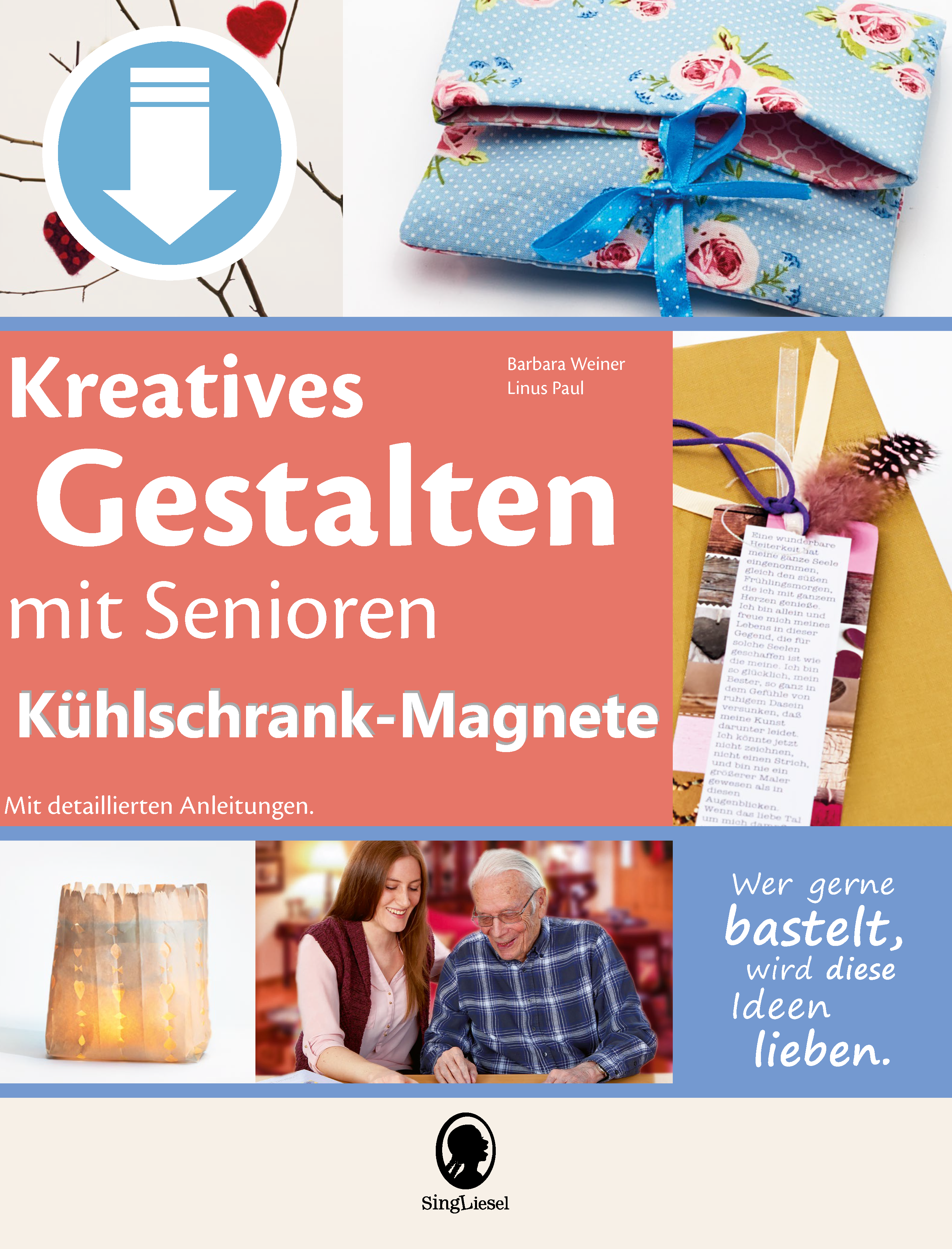  Basteln mit Senioren Sofort-Download als PDF Kühlschrank Magnete Cover