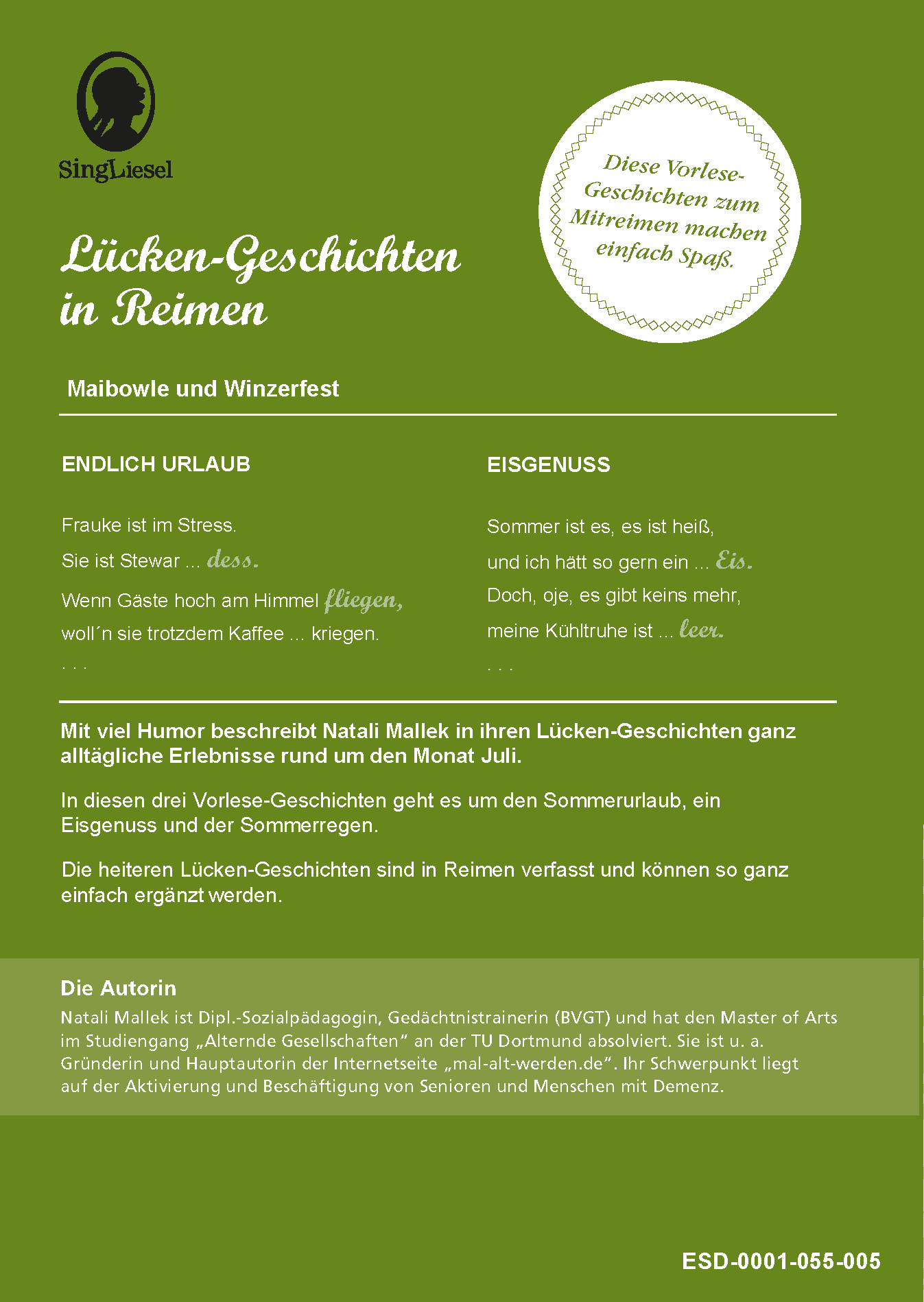 Juli - Lücken-Geschichten in Reimen. Sofort PDF Download. Beschreibung